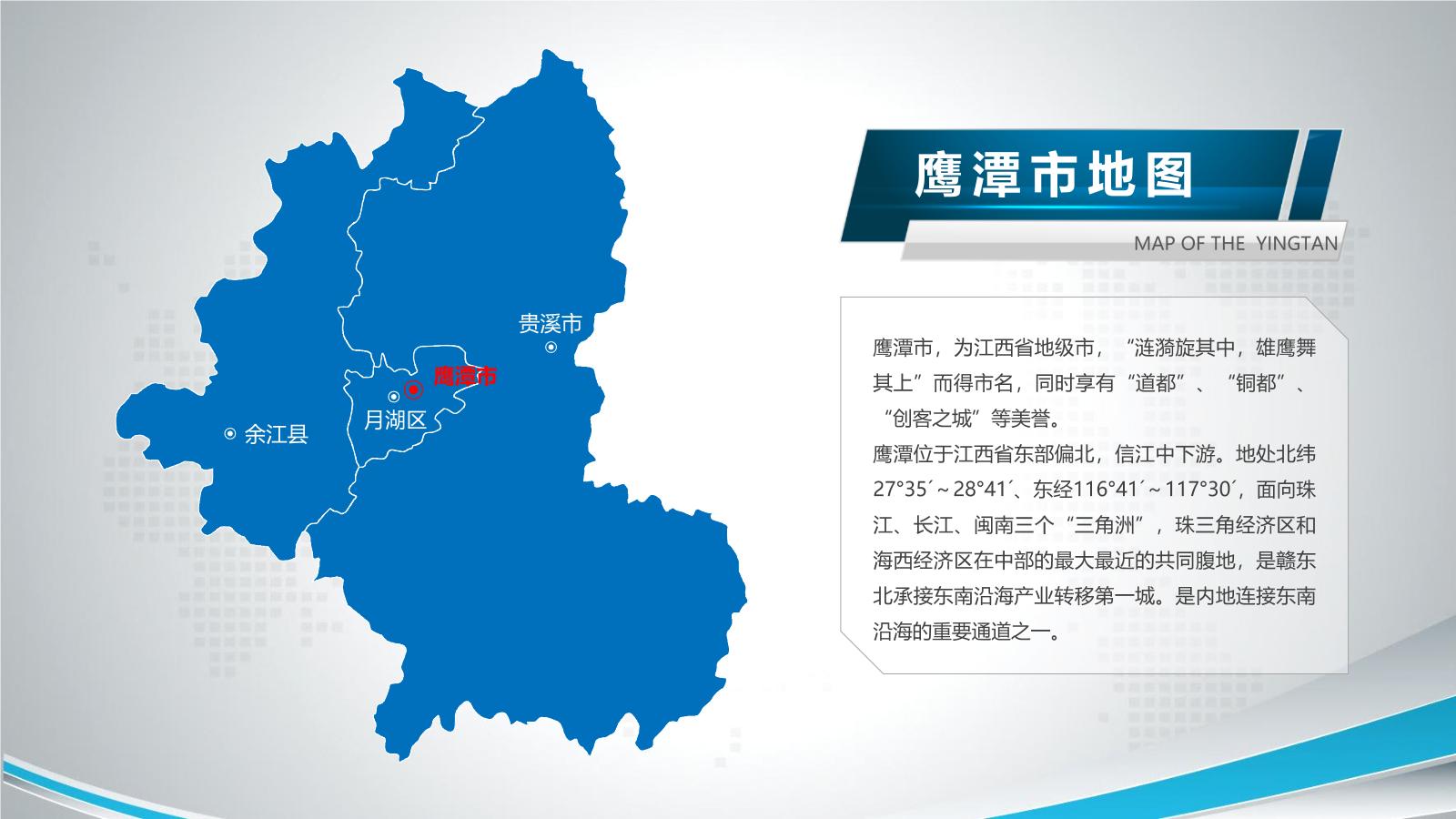 江西省各地市地图PPT介绍模板下载.pptx