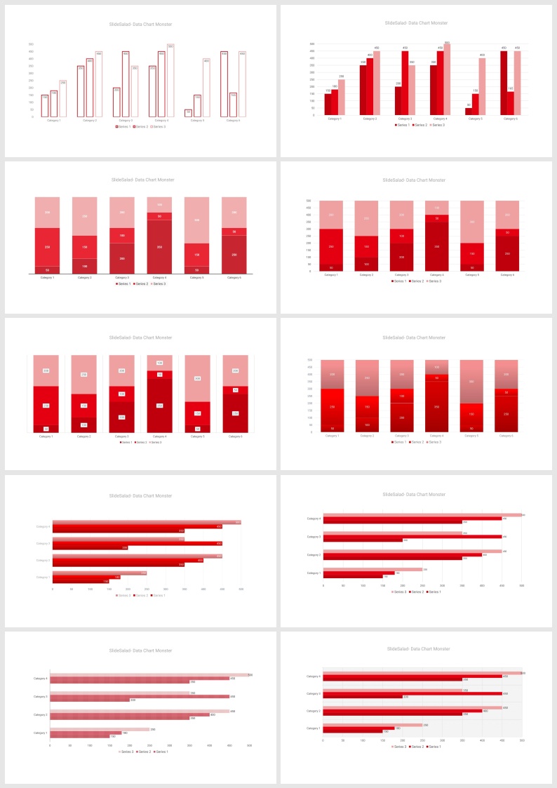 S38-30套红色数据统计PPT图表合集.pptx